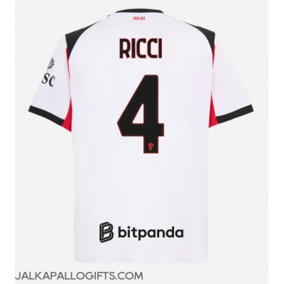 AC Milan Samuele Ricci #4 Vieraspaita 2025-26 Lyhythihainen AC Milan Samuele Ricci #4 Vieraspaita 2025-26 Lyhythihainen
